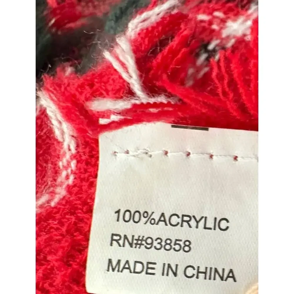 Red Green Blanket Scarf 54